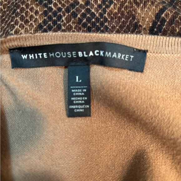 WHBM brown python print top size large - Picture 3 of 3